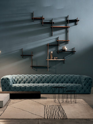 Sofa da sáng sang trọng kiểu Italy Sofa hiện đại đơn giản Sofa Mỹ đơn giản nút kéo Ghế Sofa tùy chỉnh Sofa da sáng sang trọng kiểu Italy Sofa hiện đại đơn giản Sofa Mỹ đơn giản nút kéo Ghế Sofa tùy chỉnh