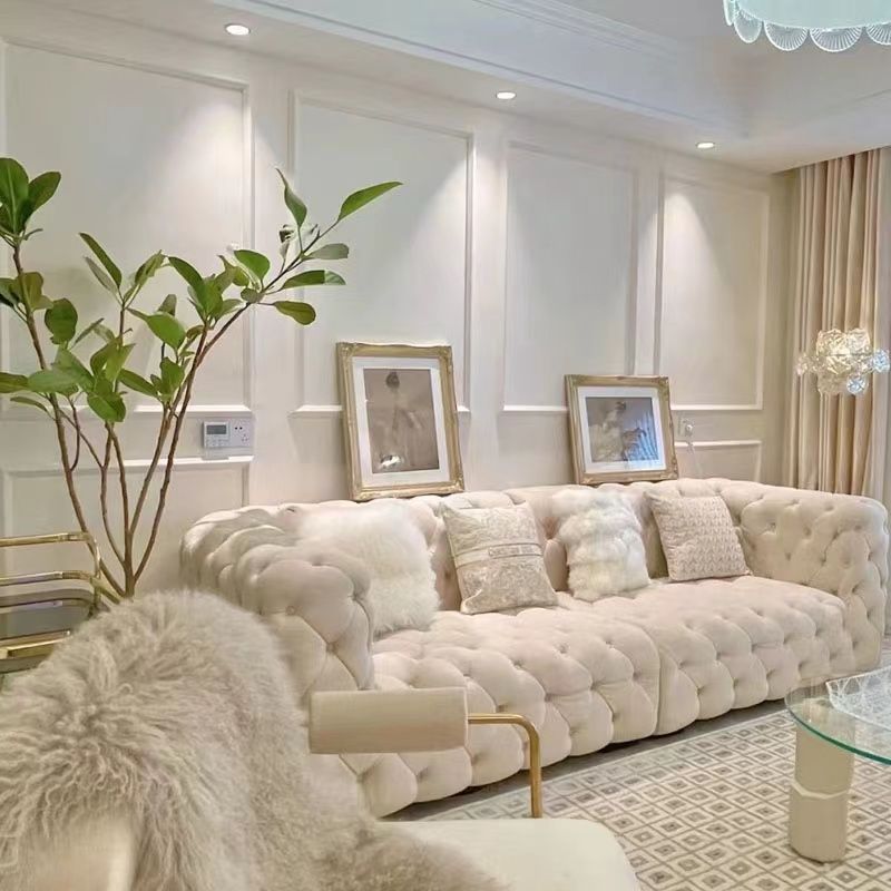 Sofa Đầy đủ khóa Sofa kiểu Italy đẹp sang trọng nhung hiện đại đơn giản phòng nhỏ nhà thiết kế phòng khách kem Pháp baxter - Hình 3 Sofa Đầy đủ khóa Sofa kiểu Italy đẹp sang trọng nhung hiện đại đơn giản phòng nhỏ nhà thiết kế phòng khách kem Pháp baxter - Hình 3