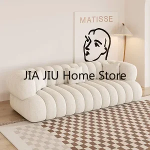 Sofa đơn giản Màu Trắng Sofa Phòng Khách Trẻ Em Cặp Đôi Puff Sofa Thư Giãn Rạp Chiếu Phim Phòng Ngủ Ghế Sofa Modernos Para Sala Furniture WK