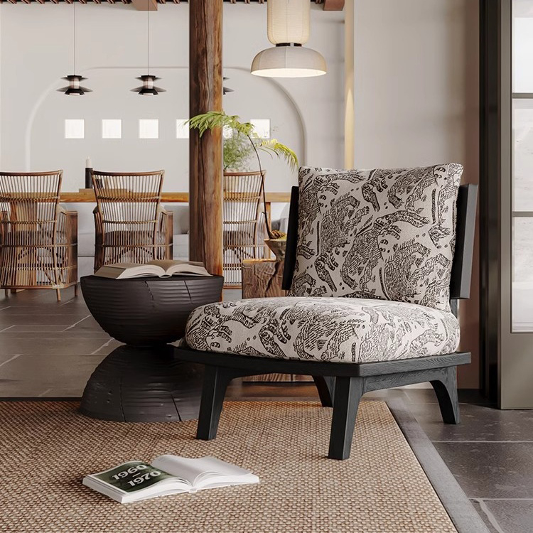 Sofa Đơn Phòng Khách Khung Gỗ Họa Tiết Con Báo - Hình 3 Sofa Đơn Phòng Khách Khung Gỗ Họa Tiết Con Báo - Hình 3