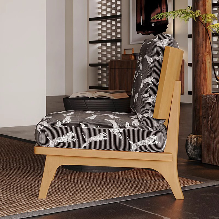 Sofa Đơn Phòng Khách Khung Gỗ Họa Tiết Con Báo - Hình 4 Sofa Đơn Phòng Khách Khung Gỗ Họa Tiết Con Báo - Hình 4
