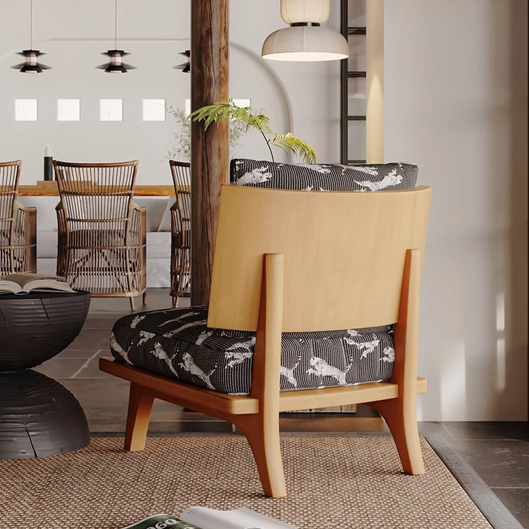 Sofa Đơn Phòng Khách Khung Gỗ Họa Tiết Con Báo - Hình 5 Sofa Đơn Phòng Khách Khung Gỗ Họa Tiết Con Báo - Hình 5