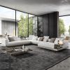Sofa Fuworth Phòng khách đơn giản kiểu kiểu Italy hiện đại vải góc nhẹ gia đình sang trọng có kích thước có thể tháo rời và giặt được Ghế Sofa