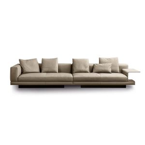 Sofa Fuworth Phòng khách đơn giản kiểu kiểu Italy hiện đại vải góc nhẹ gia đình sang trọng có kích thước có thể tháo rời và giặt được Ghế Sofa - Hình 3