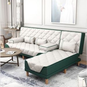 Sofa gấp tích hợp Sofa giường đôi đa năng phòng ngủ phòng khách đơn giản cho thuê phòng nhỏ - Hình 2