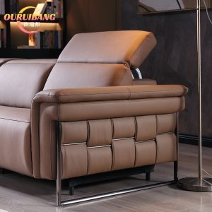 Sofa gia đình lớn và nhỏ Sofa da ba chỗ ngồi Sofa điện Ghế salon phòng khách nghiên cứu phòng tiếp khách Sofa mềm - Hình 2