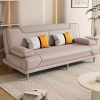 Sofa giường phòng khách đa năng kép gấp hiện đại phòng nhỏ kinh tế cao su lười đôi Sofa vải