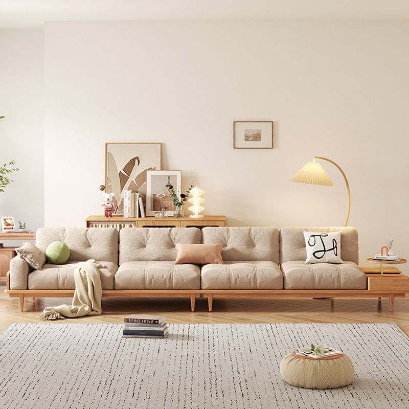 Sofa Gỗ Nhật Bản Phong Cách Bắc Âu phòng nhỏ Nội Thất Phòng Khách Gỗ Ghế Sofa 3 Người Đơn Giản Hiện Đại Cao Su - Hình 4 Sofa Gỗ Nhật Bản Phong Cách Bắc Âu phòng nhỏ Nội Thất Phòng Khách Gỗ Ghế Sofa 3 Người Đơn Giản Hiện Đại Cao Su - Hình 4