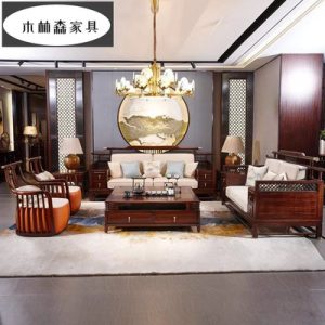 Sofa gỗ rắn kiểu Trung Quốc mới phòng khách đơn giản hiện đại gỗ Zen sáng màu sang trọng cao cấp đồ nội thất phong cách Trung Quốc