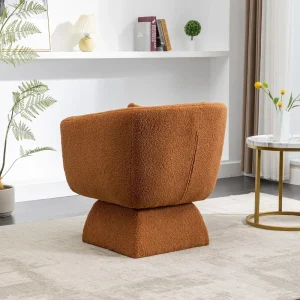 Sofa góc xoay thoải mái Câu lạc bộ 360 độ, Ghế giải trí cho phòng ngủ Phòng khách Phòng chờ Văn phòng khách sạn, Caramel - Hình 4