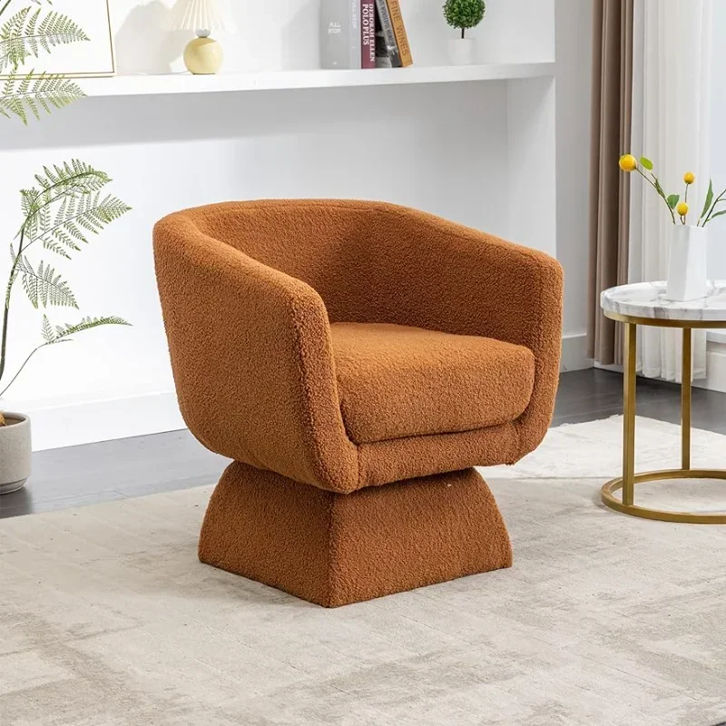 Sofa góc xoay thoải mái Câu lạc bộ 360 độ, Ghế giải trí cho phòng ngủ Phòng khách Phòng chờ Văn phòng khách sạn, Caramel Sofa góc xoay thoải mái Câu lạc bộ 360 độ, Ghế giải trí cho phòng ngủ Phòng khách Phòng chờ Văn phòng khách sạn, Caramel