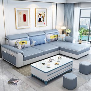 Sofa Hiện đại đơn giản 2022 công nghệ mới Sofa vải phòng khách nhà Bắc Âu Sofa nhỏ và vừa ba chỗ ngồi dùng một lần