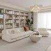 Sofa Kem gió lưới vải đỏ Sofa phòng khách phòng nhỏ hiện đại wabi sabi gió hà mã thép răng Sofa giải trí