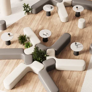 Sofa Kết Hợp, Quán Trà Sữa Sáng Tạo, Sofa Hình Đặc Biệt, Cafe Sofa, Bàn Ghế Mô Hình Quán Cà Phê