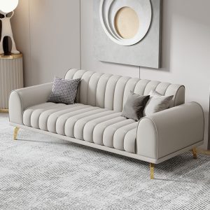 Sofa kiểu Italy đẹp sang trọng phòng nhỏ công nghệ vải Bắc Âu Sofa phòng khách nhà hiện đại đơn giản văn phòng ba người Sofa