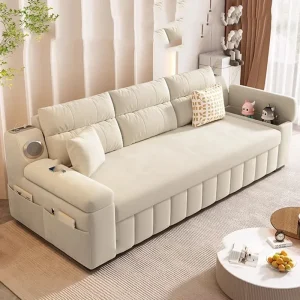 Sofa Lớn Cho Bé Hiện Đại Ghế Sofa Ấm Cúng Thư Giãn Màu Trắng Chống Bẹp Đầu Ghế Sofa Tầng Daybed Divani Nội Thất Phòng Khách - Hình 2