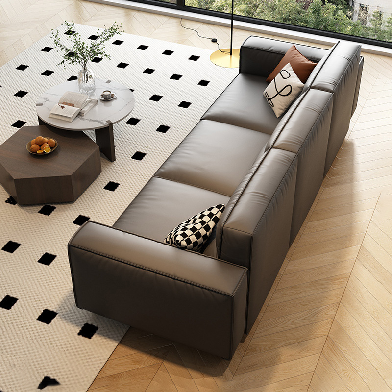 Sofa Lưng cao phong cách kiểu Italy đơn giản đậu phụ khối lớp trên cùng Sofa da Wabi sabi phong cách phòng khách nhà thiết kế công nghệ Sofa vải - Hình 4 Sofa Lưng cao phong cách kiểu Italy đơn giản đậu phụ khối lớp trên cùng Sofa da Wabi sabi phong cách phòng khách nhà thiết kế công nghệ Sofa vải - Hình 4