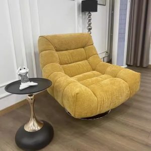 Sofa Lười Chân Xoay Linh Hoạt Vải Chenille Kiểu Dáng Bắc Âu - Hình 2