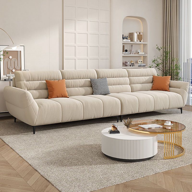 Sofa Màu kem phong cách Sofa vải phòng khách hàng thẳng ba người phòng nhỏ đơn giản hiện đại đẹp sang trọng nhà Sofa vải - Hình 4 Sofa Màu kem phong cách Sofa vải phòng khách hàng thẳng ba người phòng nhỏ đơn giản hiện đại đẹp sang trọng nhà Sofa vải - Hình 4