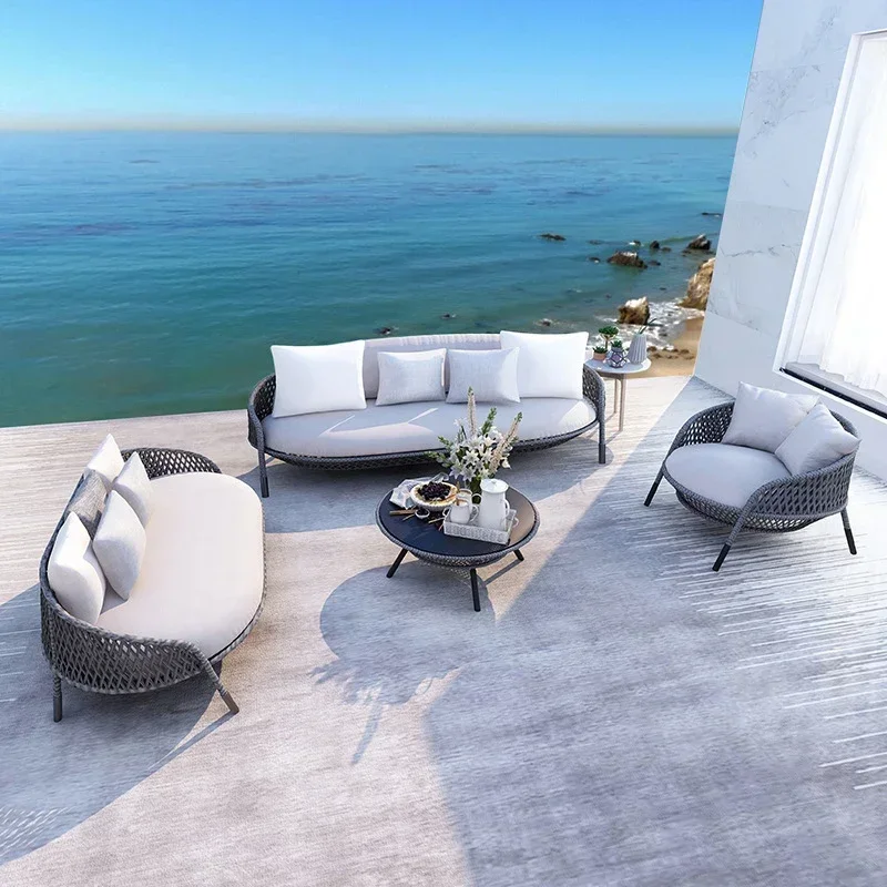 Sofa Mây Đơn Ghế Sân Vườn Ban Công Ngoài Trời Thiết Kế Bàn Phong cách Châu Âu Salon De Jardin Sân Ngoài Trời Bộ WK50GC - Hình 2 Sofa Mây Đơn Ghế Sân Vườn Ban Công Ngoài Trời Thiết Kế Bàn Phong cách Châu Âu Salon De Jardin Sân Ngoài Trời Bộ WK50GC - Hình 2
