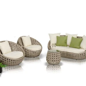 Sofa Mây Ngoài Trời B&B: Ghế Mây Sân Vườn, Bàn Cà Phê Bộ Ba Món, Ban Công Giải Trí Ngoài Trời, Chống Nắng và Nội Thất Chống Thấm Nước