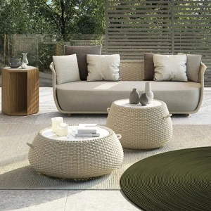 Sofa Mây Ngoài Trời Sân Vườn Ban Công Chống Nắng Ngoài Trời Sofa Giải Trí Nhà Ở Sân Vườn Phòng Nắng Mây Sofa Kết Hợp WKGF - Hình 2