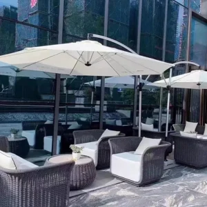 Sofa Mây Ngoài Trời Sân Vườn Ban Công Chống Nắng Ngoài Trời Sofa Giải Trí Nhà Ở Sân Vườn Phòng Nắng Mây Sofa Kết Hợp WKGF - Hình 4