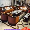 Sofa Mới phong cách Trung Quốc nhẹ nhàng Sofa sang trọng Wujinmu gia đình lớn biệt thự tòa nhà song lập lớn sàn phẳng phòng khách Sofa da