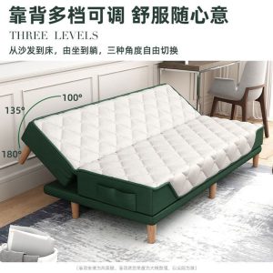 Sofa một mảnh có thể gập lại Sofa giường đa năng phòng ngủ phòng khách đơn giản cho thuê phòng nhỏ - Hình 4