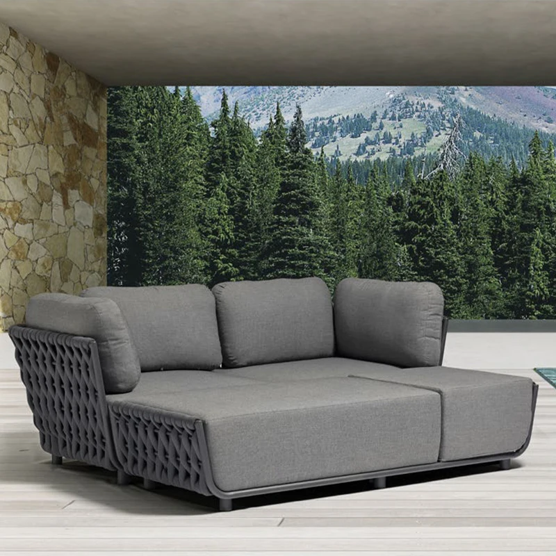 Sofa ngoài trời bàn trà kết hợp nhà khách sofa ngoài trời ghế mây Phong cách Châu Âu giải trí gió gỗ tếch chống thấm nước - Hình 3 Sofa ngoài trời bàn trà kết hợp nhà khách sofa ngoài trời ghế mây Phong cách Châu Âu giải trí gió gỗ tếch chống thấm nước - Hình 3
