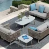 Sofa Ngoài Trời, Nội Thất Mây Bắc Âu Cao Cấp, Sofa Ban Công Phòng Khách, Sân Vườn Kết Hợp Giải Trí Sáng Tạo Dành Cho Ba Người