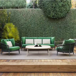 Sofa Ngoài Trời Sân Biệt Thự Sân Vườn Ngoài Trời Chống Thấm Nước Và Chống Nắng Sáng Tạo Giải Trí Mây Sofa Bàn Cà Phê