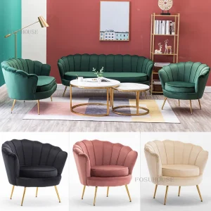Sofa Nội Thất Ghế Sofa Phòng Khách Cao Cấp Ghế Sofa Đơn Ghế Flannel Ghế Giải Trí Tựa Lưng Phòng Chờ Nội Thất Sofa B