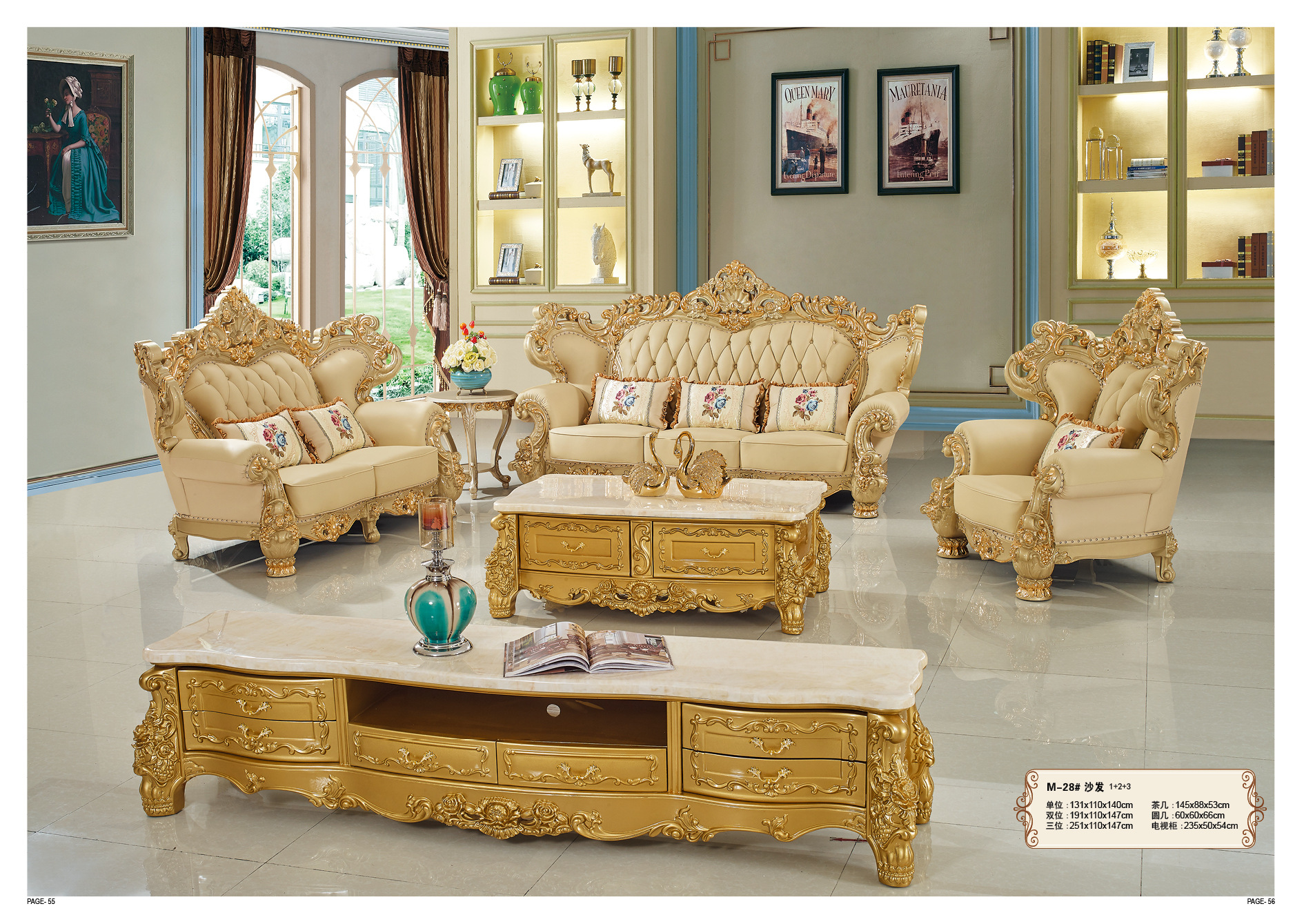 Sofa phong cách châu Âu 123 Sofa da bò cao cấp 124 lớp đầu biệt thự Nội thất cao cấp quy mô lớn của Mỹ - Hình 4 Sofa phong cách châu Âu 123 Sofa da bò cao cấp 124 lớp đầu biệt thự Nội thất cao cấp quy mô lớn của Mỹ - Hình 4