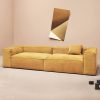 Sofa Phòng khách đơn giản kiểu kiểu Italy hiện đại đơn giản Ghế Sofa phòng nhỏ Ghế Sofa thẳng khối kiểu Bắc Âu retro rộng rãi vải nhung