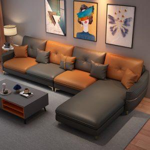 Sofa phòng khách hiện đại đơn giản sang trọng phòng nhỏ kiểu Italy công nghệ vải vải năm 2021 góc Ghế trường nổ mới
