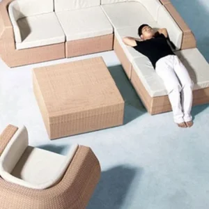 sofa, sân ngoài trời, sân vườn, chống nắng, ghế mây đơn giản, bàn trà kết hợp, sân vườn - Hình 2