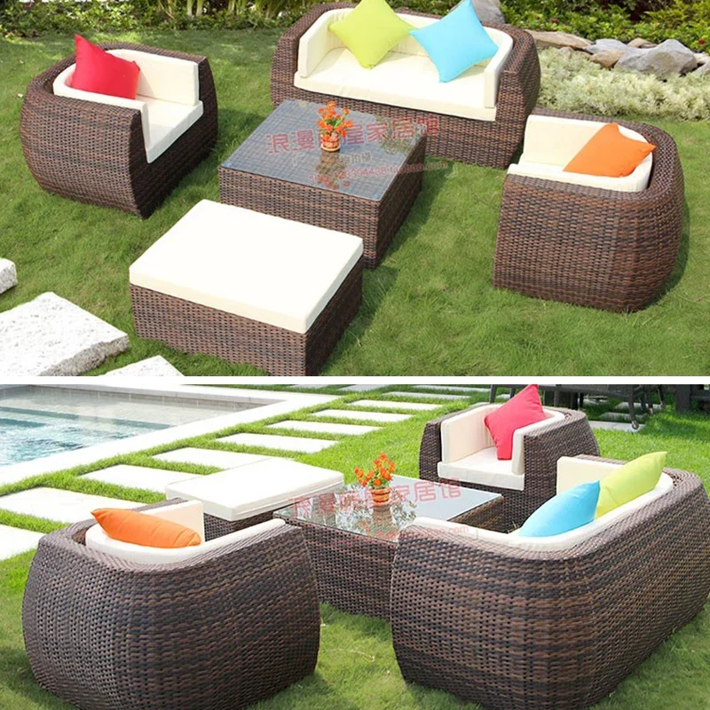 sofa, sân ngoài trời, sân vườn, chống nắng, ghế mây đơn giản, bàn trà kết hợp, sân vườn - Hình 4 sofa, sân ngoài trời, sân vườn, chống nắng, ghế mây đơn giản, bàn trà kết hợp, sân vườn - Hình 4