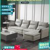 Sofa Shuanghu công nghệ vải Ghế Sofa phòng khách hiện đại sang trọng phòng nhỏ cao su bốn người đồ nội thất Ghế Sofa vải thẳng 65