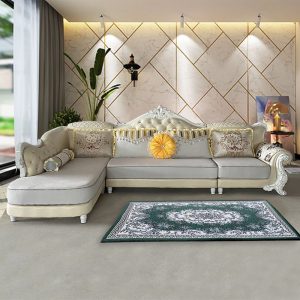 Sofa vải phong cách châu âu phòng khách đơn giản Ghế dài góc kích thước gia đình Sofa vải công nghệ mới có thể tháo rời và giặt - Hình 2
