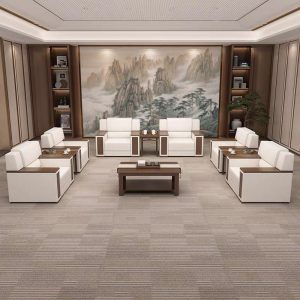 Sofa văn phòng phòng tiếp khách đơn giản hiện đại đa năng Sofa đàm phán kinh doanh Bàn cà phê