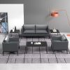 Sofa văn phòng phòng tiếp tân đơn giản hiện đại khu vực tiếp tân văn phòng kinh doanh Sofa Bàn cà phê phù hợp với da