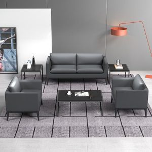 Sofa văn phòng phòng tiếp tân đơn giản hiện đại khu vực tiếp tân văn phòng kinh doanh Sofa Bàn cà phê phù hợp với da