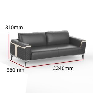 Sofa văn phòng sang trọng Dior kiểu Italy đẹp Bàn cà phê tiếp tân kinh doanh Sofa văn phòng tại nhà ba người - Hình 3