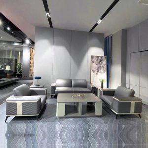 Sofa văn phòng sang trọng Dior kiểu Italy đẹp Bàn cà phê tiếp tân kinh doanh Sofa văn phòng tại nhà ba người