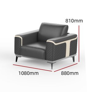 Sofa văn phòng sang trọng Dior kiểu Italy đẹp Bàn cà phê tiếp tân kinh doanh Sofa văn phòng tại nhà ba người - Hình 4