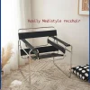Sofa Vasily Ghế Thiết Kế Tóc Phục Vụ Như Ghế Sofa Phong Cách Cổ Xưa Giải Trí Nghiên Cứu Phòng Khách Yên Xe Bằng Thép Không Gỉ Da