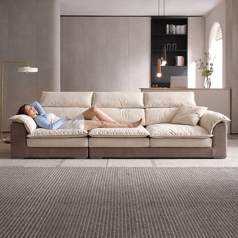 Sofa Zhenpi đẹp sang trọng công nghệ giặt không cần Sofa vải phong cách kem Sofa vải Ghế dài 2023 Sofa mới phòng khách - Hình 2 Sofa Zhenpi đẹp sang trọng công nghệ giặt không cần Sofa vải phong cách kem Sofa vải Ghế dài 2023 Sofa mới phòng khách - Hình 2