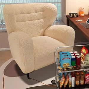 Tầng Phòng Khách Tối Giản Ghế Cắt Tóc Reclinable Đơn Trắng Ghế Phòng Khách Thư Giãn Chờ đợi Meubles De Salon Furnitures - Hình 4