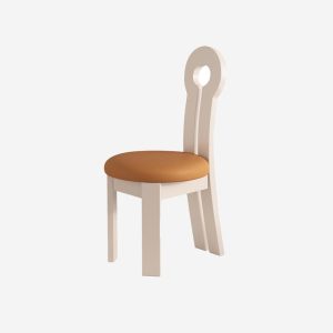 Thiết Kế Ghế Ăn Bằng Gỗ Tự Nhiên Lưng Tựa Kiểu Pháp